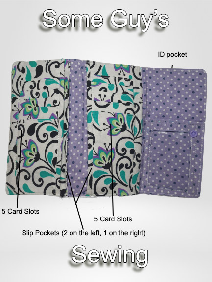 Ladies Trifold Wallet with ID Pocket